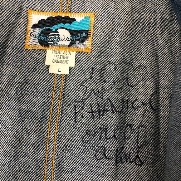 Antonio Giuseppe Vintage 1976 One-of-A-Kind Denim & Leather Suit Hippie Rare - Picture 9 of 17